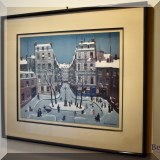 A53. Framed Michel Delacroix print.